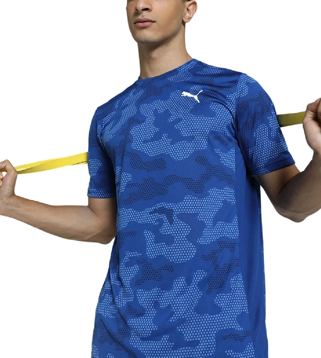 Puma Training Tee Off Season Print (Blue)